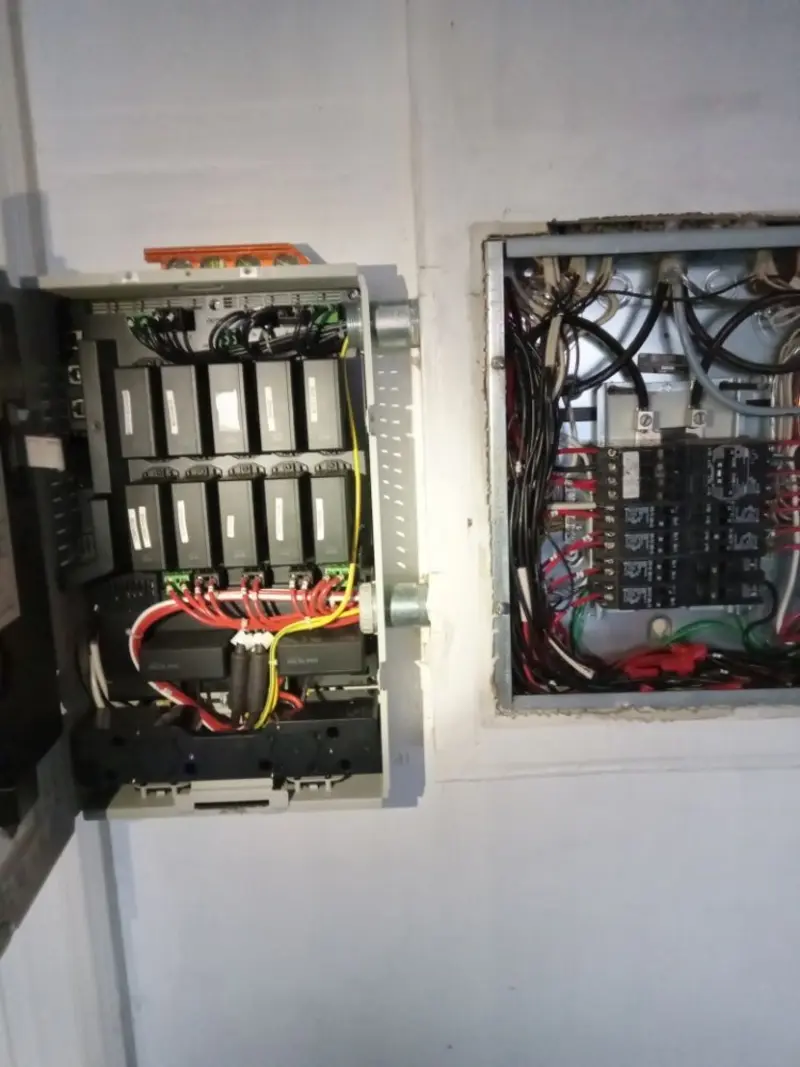Electrical panel upgrade completed for Security Camera Wiring in Cinnaminson